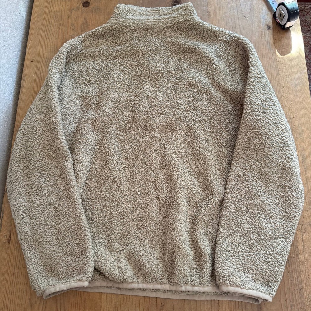 Patagonia Los Gatos 1/4 Zip Fleece Pullover Womens XL Taupe 25236 FA21 Sherpa - Picture 3 of 9